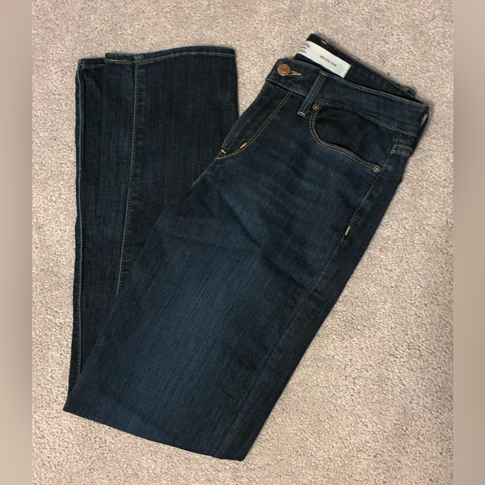 Signature by Levi Strauss Dark Indigo Women's Straight Leg Jeans